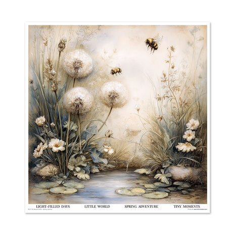 ITD Collection Mouse World Spring Journey 12x12 Inch Paper Pad (SLS 106)