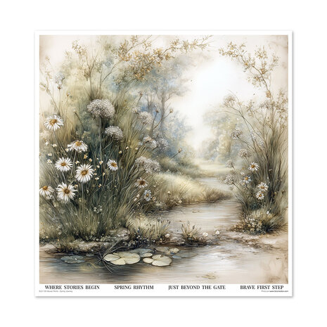 ITD Collection Mouse World Spring Journey 12x12 Inch Paper Pad (SLS 106)