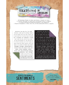 Text{ures} Beneath the Brambles Laser Cut Sentiment Pack (TEXLC0001)