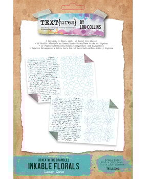 Text{ures} Beneath the Brambles Laser Cut Inkable Florals Pack (TEXLC0002)