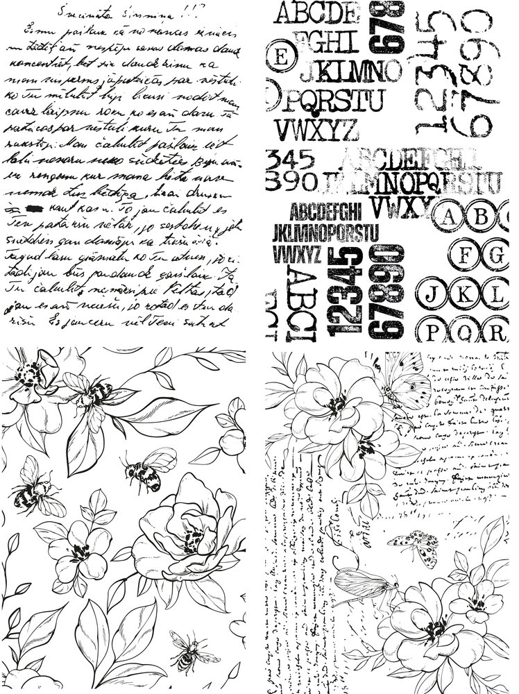 Text{ures} Beneath the Brambles 5x7 Inch Decoupage Paper (TEXDP0001)