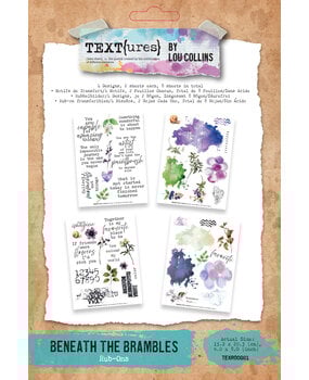 Text{ures} Beneath the Brambles 6x8 Inch Rub-On Transfer Set (TEXRO0001)