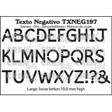 Crealies Texto Negativo Dies Alfabet Groot (TXNEG197)
