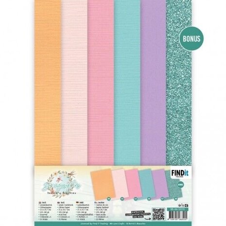Berrie's Beauties Dragonflies A4 Linen Cardstock Pack (BB-A4-10031)