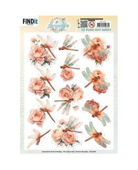 Berrie's Beauties Dragonflies 3D Push Out Blush (SB11094)