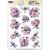 Berrie's Beauties Dragonflies 3D Push Out Lilac (SB11097)