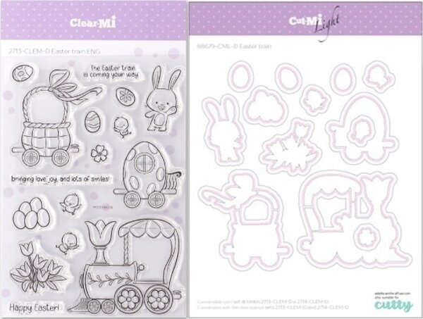 Impronte d'Autore Easter Train Stamp & Dies (88679-CML-D)