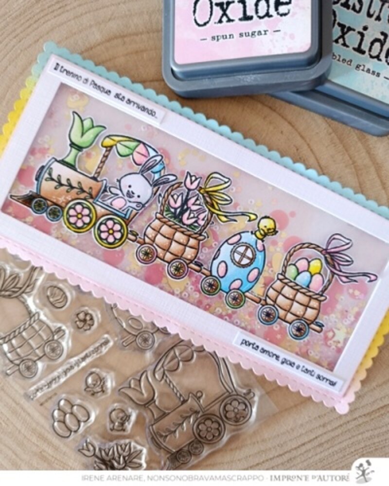 Impronte d'Autore Easter Train Stamp & Dies (88679-CML-D)