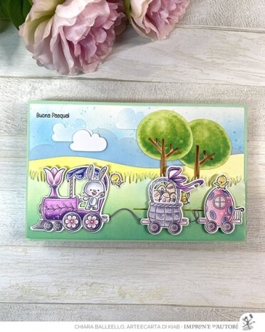 Impronte d'Autore Easter Train Stamp & Dies (88679-CML-D)