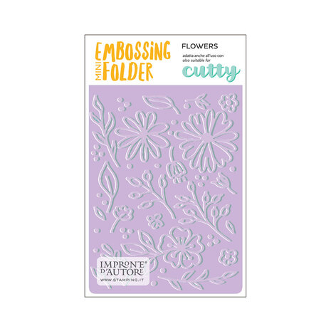 Impronte d'Autore Mini Embossing Folder Flowers