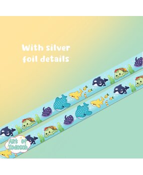 Art of Xodosch Sea Animals Silver Foil Washi Tape 15mm