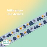 Art of Xodosch Crows Silver Foil Washi Tape 15mm
