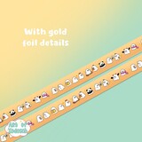 Art of Xodosch Ghosts Gold Foil Washi Tape 15mm