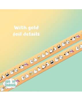 Art of Xodosch Ghosts Gold Foil Washi Tape 15mm