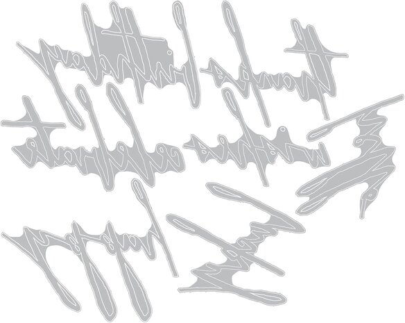 Sizzix Thinlits Die Set Handwritten Celebrate (660215)