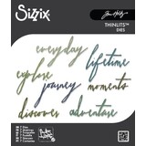 Sizzix Thinlits Die Set Handwritten Journey (660217)