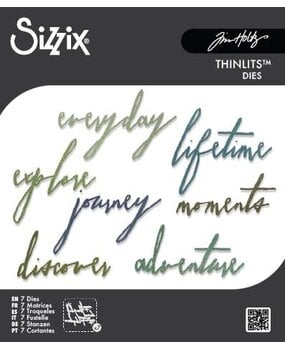 Sizzix Thinlits Die Set Handwritten Journey (660217)