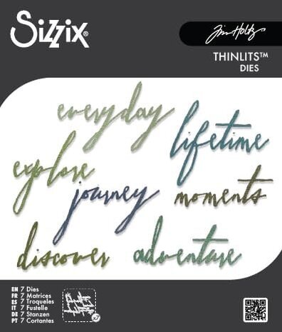 Sizzix Thinlits Die Set Handwritten Journey (660217)