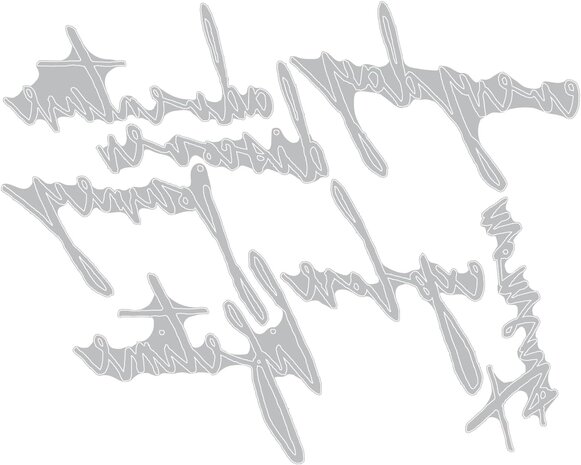 Sizzix Thinlits Die Set Handwritten Journey (660217)