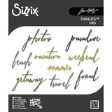 Sizzix Thinlits Die Set Handwritten Vacation (661286)