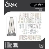Sizzix Thinlits Die Set Alphanumeric Bulletin (666281)