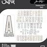Sizzix Thinlits Die Set Alphanumeric Bulletin (666281)