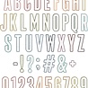 Sizzix Thinlits Die Set Alphanumeric Bulletin (666281)
