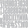 Sizzix Thinlits Die Set Alphanumeric Bulletin (666281)