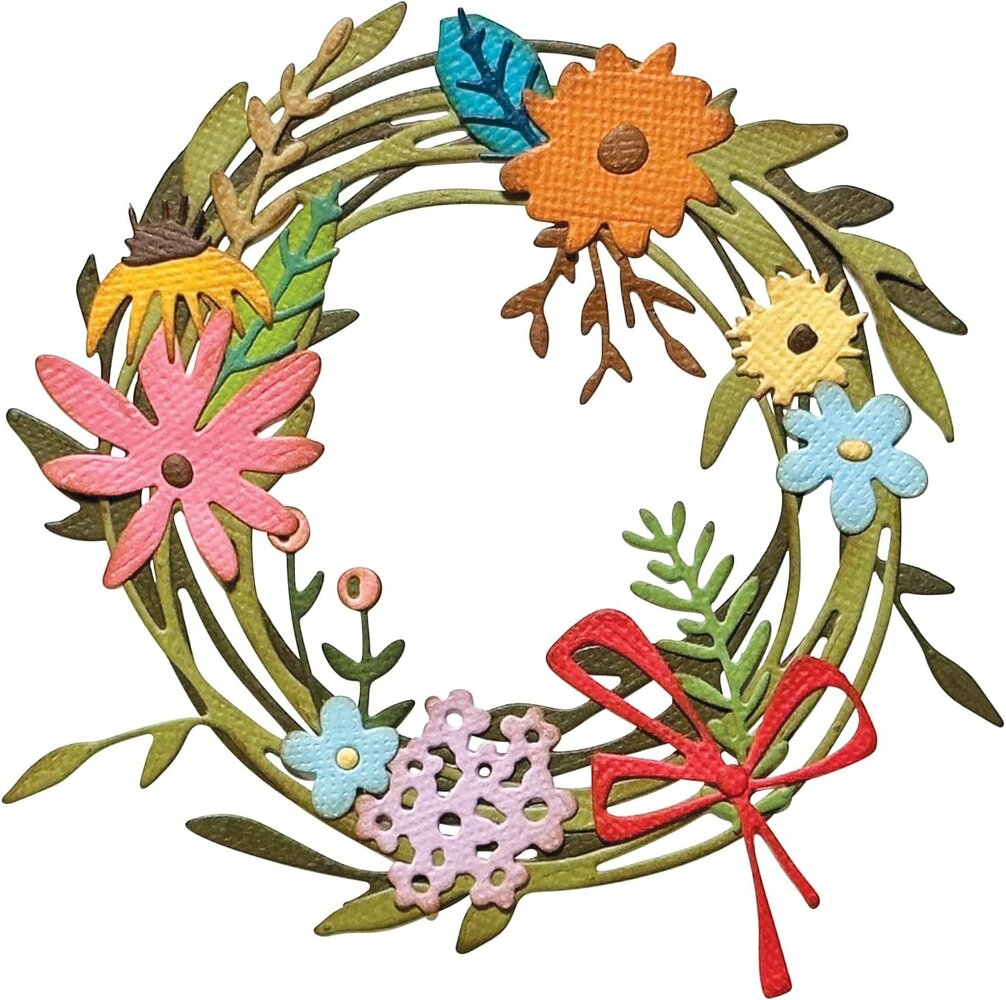 Sizzix Thinlits Die Set Vault Funky Floral Wreath (666563)