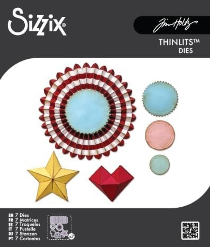 Sizzix Thinlits Die Set Vault Rosettes (666567)