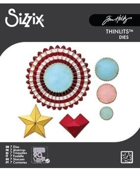 Sizzix Thinlits Die Set Vault Rosettes (666567)