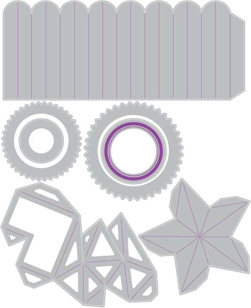 Sizzix Thinlits Die Set Vault Rosettes (666567)
