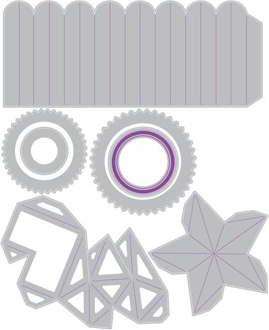 Sizzix Thinlits Die Set Vault Rosettes (666567)