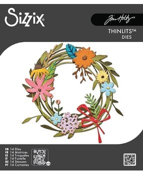Sizzix Thinlits Die Set Vault Funky Floral Wreath (666563)