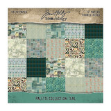 Idea-ology PRE-ORDER Tim Holtz Palette Collection 12x12 Inch Teal (TH94461)