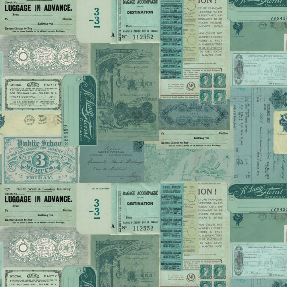 Idea-ology PRE-ORDER Tim Holtz Palette Collection 12x12 Inch Teal (TH94461)