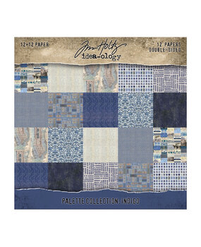Idea-ology Tim Holtz Palette Collection 12x12 Inch Indigo (TH94462)