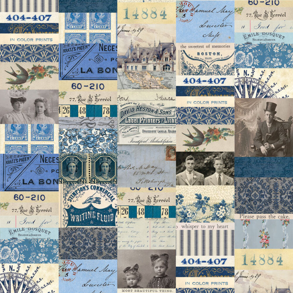 Idea-ology Tim Holtz Palette Collection 12x12 Inch Indigo (TH94462) Idea-ology Tim Holtz Palette Collection 12x12 Inch Indigo (TH94462)