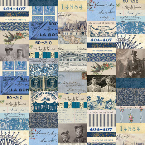 Idea-ology Tim Holtz Palette Collection 12x12 Inch Indigo (TH94462) Idea-ology Tim Holtz Palette Collection 12x12 Inch Indigo (TH94462)