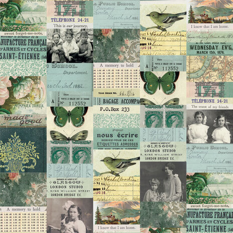 Idea-ology PRE-ORDER Tim Holtz Palette Collection 8x8 Inch Teal (TH94475)