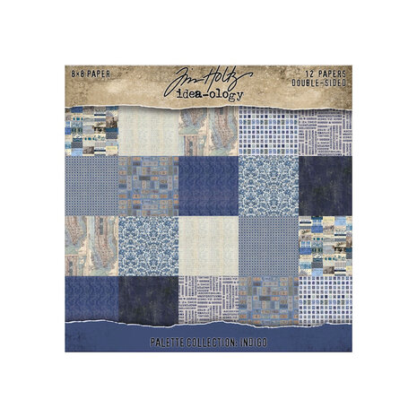 Idea-ology PRE-ORDER Tim Holtz Palette Collection 8x8 Inch Indigo (TH94476) Idea-ology PRE-ORDER Tim Holtz Palette Collection 8x8 Inch Indigo (TH94476)