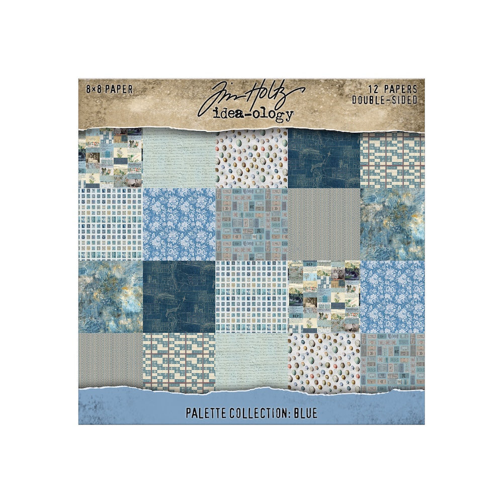 Idea-ology PRE-ORDER Tim Holtz Palette Collection 8x8 Inch Blue (TH94477)
