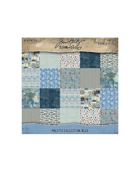 Idea-ology Tim Holtz Palette Collection 8x8 Inch Blue (TH94477)