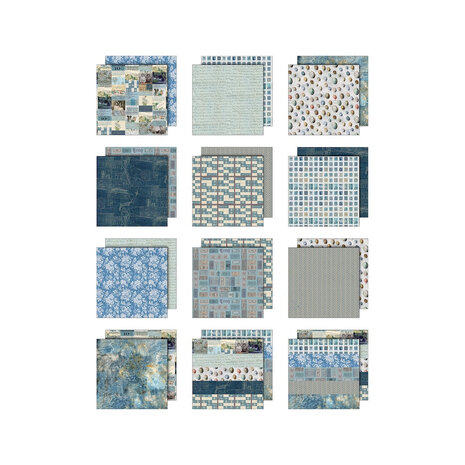 Idea-ology PRE-ORDER Tim Holtz Palette Collection 8x8 Inch Blue (TH94477)