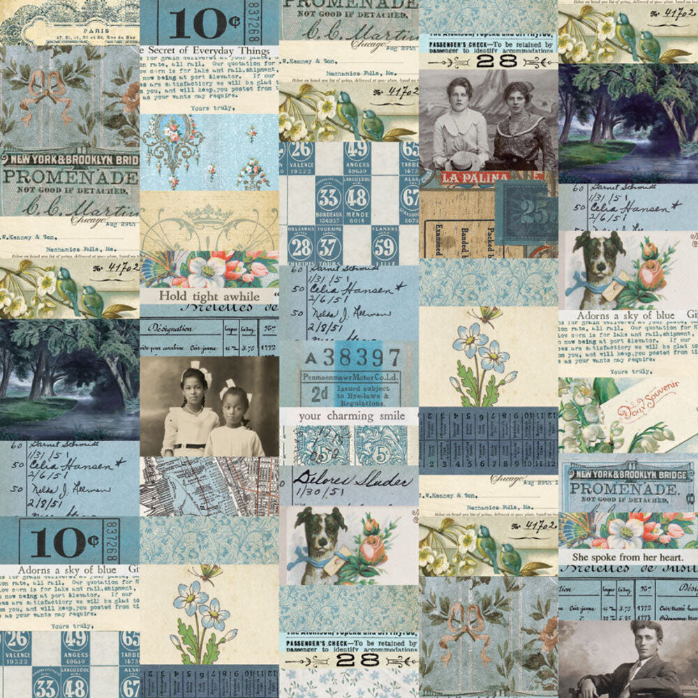 Idea-ology PRE-ORDER Tim Holtz Palette Collection 12x12 Inch Blue (TH94463) Idea-ology PRE-ORDER Tim Holtz Palette Collection 12x12 Inch Blue (TH94463)