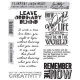 Stampers Anonymous Cling Stamps Random Quotes (CMS182)