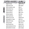 Stampers Anonymous Cling Stamps #Hashtags (CMS183)