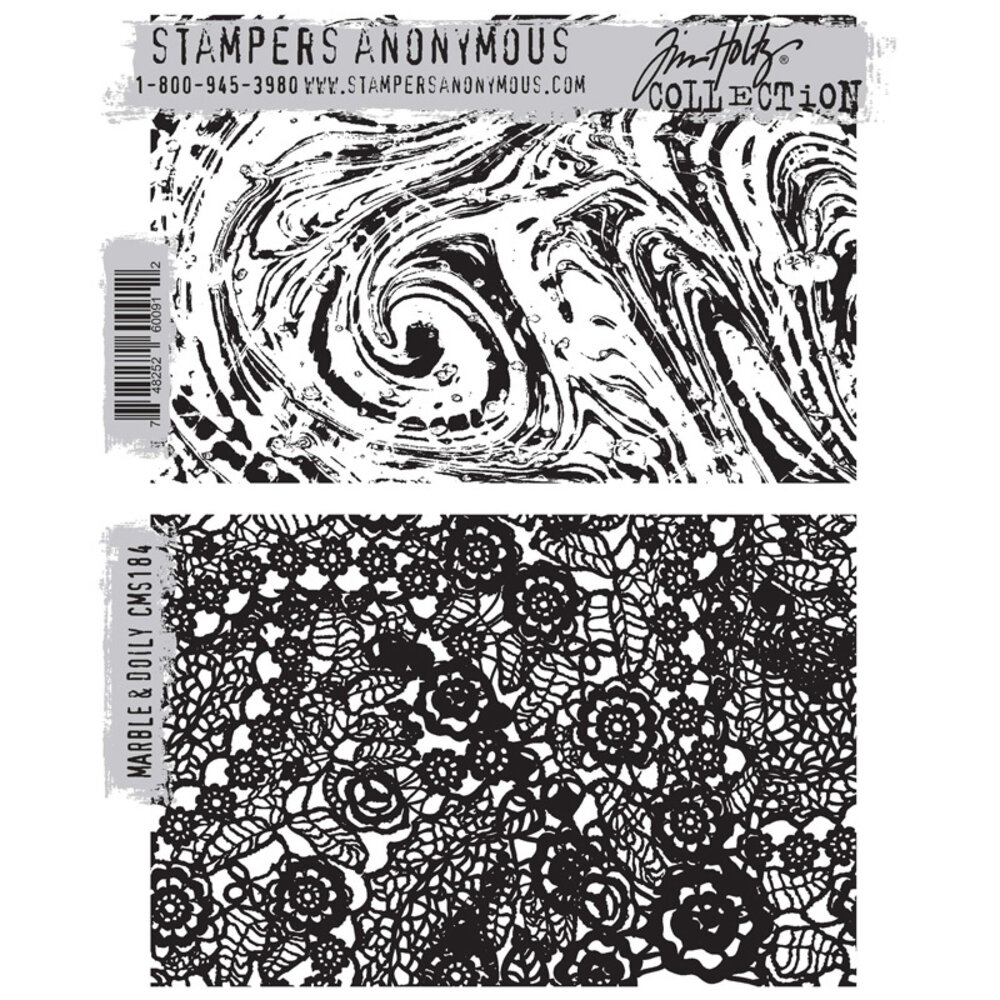 Stampers Anonymous Cling Stamps Marble & Doily (CMS184) Stampers Anonymous Cling Stamps Marble & Doily (CMS184)