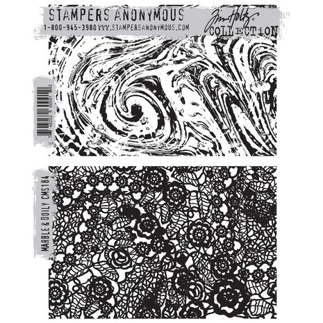 Stampers Anonymous Cling Stamps Marble & Doily (CMS184) Stampers Anonymous Cling Stamps Marble & Doily (CMS184)