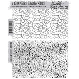 Stampers Anonymous Cling Stamps Cracks & Specks (CMS186)